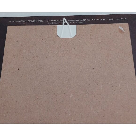 German "Rezept fur Gluck" Wood Sign Recipe for Happiness Funny Wall Hanging - Picture 5 of 6